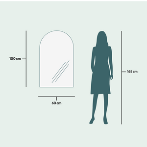 Kaari-peili LED-valoilla (60x100cm)