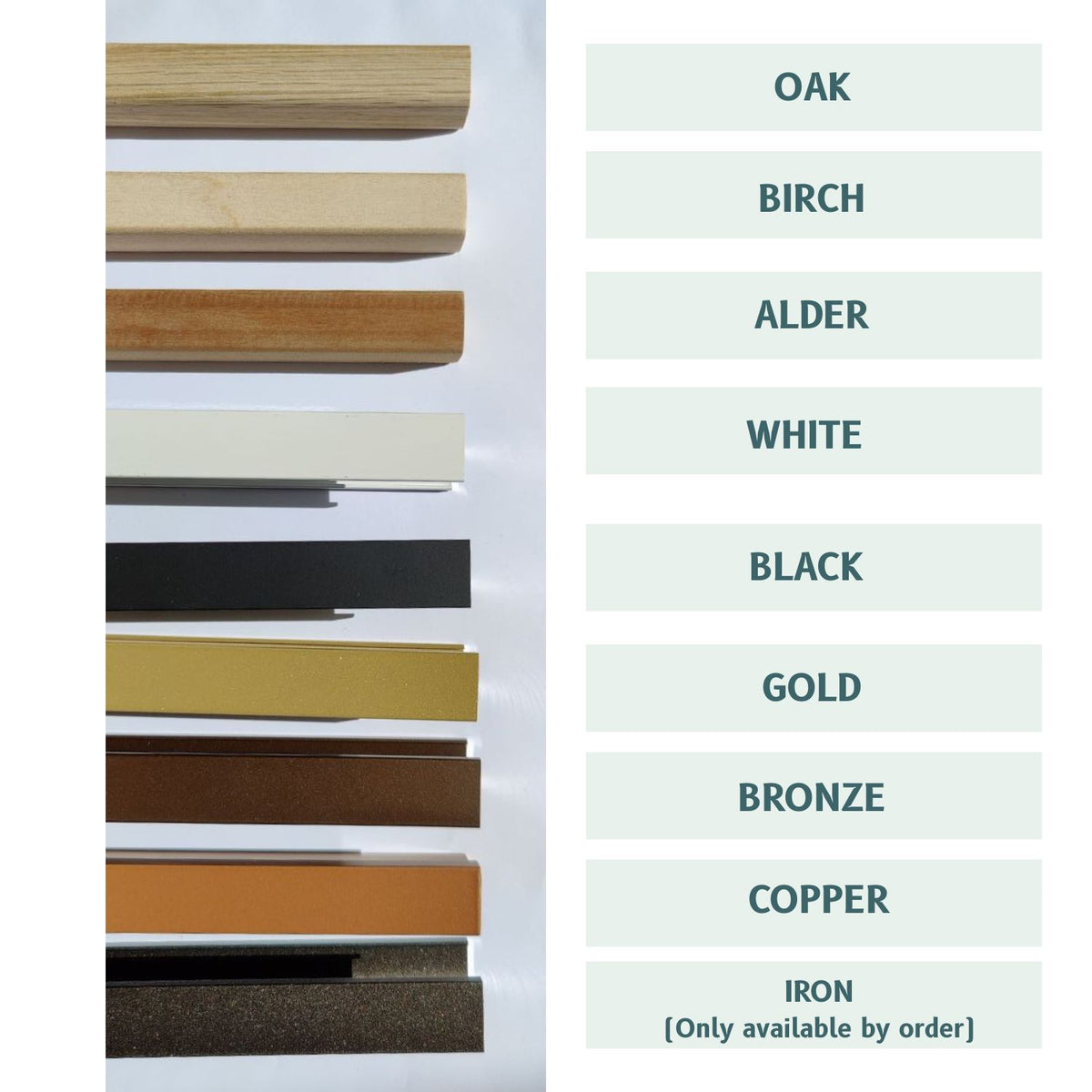 Slimline LED Mirror With Black Frame (50x50cm)