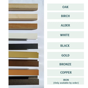 Slimline LED Mirror With Black Frame (50x50cm)