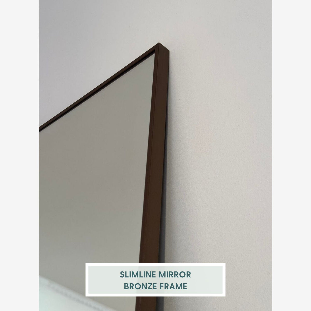 Slimline Mirror With Bronze Frame (80x135cm)