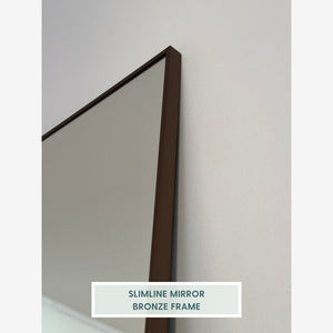 Slimline Mirror With Bronze Frame (80x135cm)