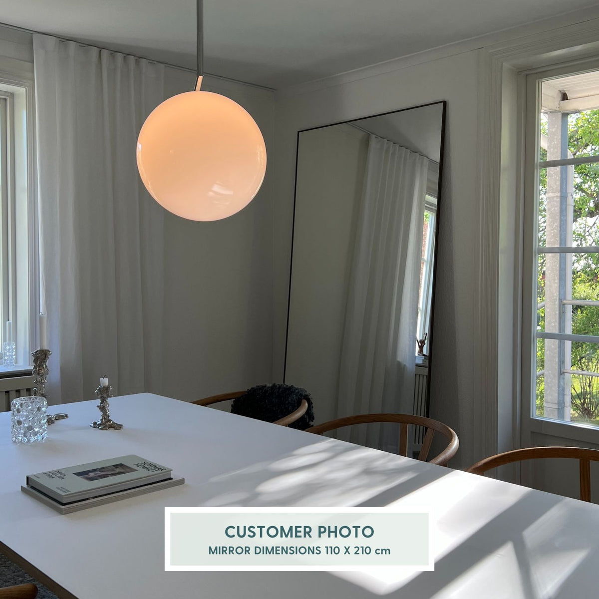 Slimline Mirror With Bronze Frame (80x135cm)