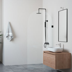 Kaari - kääntyvä puolikaari suihkuseinä