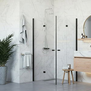 Kuohu - duschhörna med vikbara dörrar