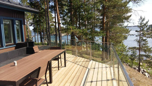 Lasikaide RST-tolpilla ja käsijohteella