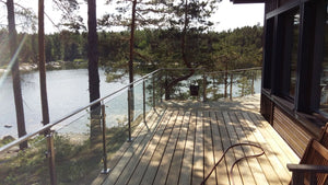 Lasikaide RST-tolpilla ja käsijohteella