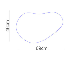 Luoto-peili (koukkukiinnitys) (69x46cm)