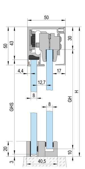 Niemeke – liukuovellinen suihkunurkka