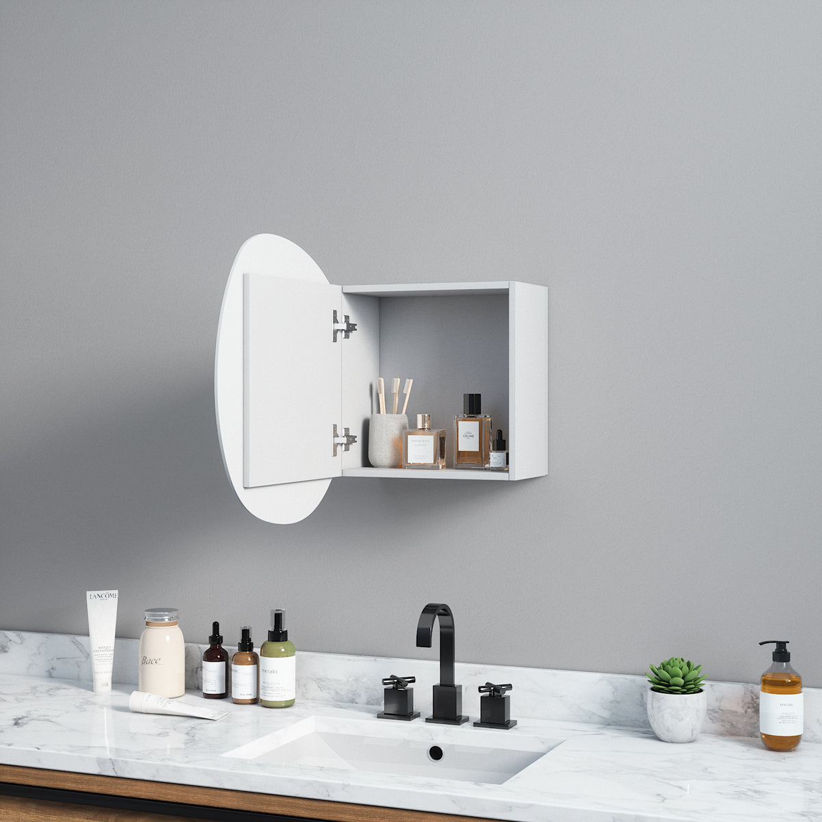 Mirror Cabinet Stone (50 cm)