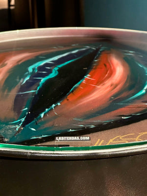 Pyöreä pöydän lasi