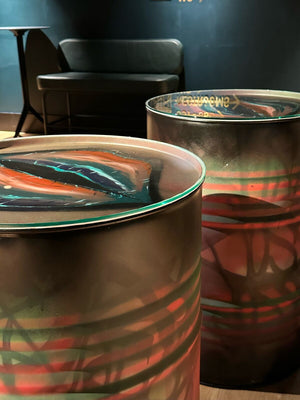 Pyöreä pöydän lasi