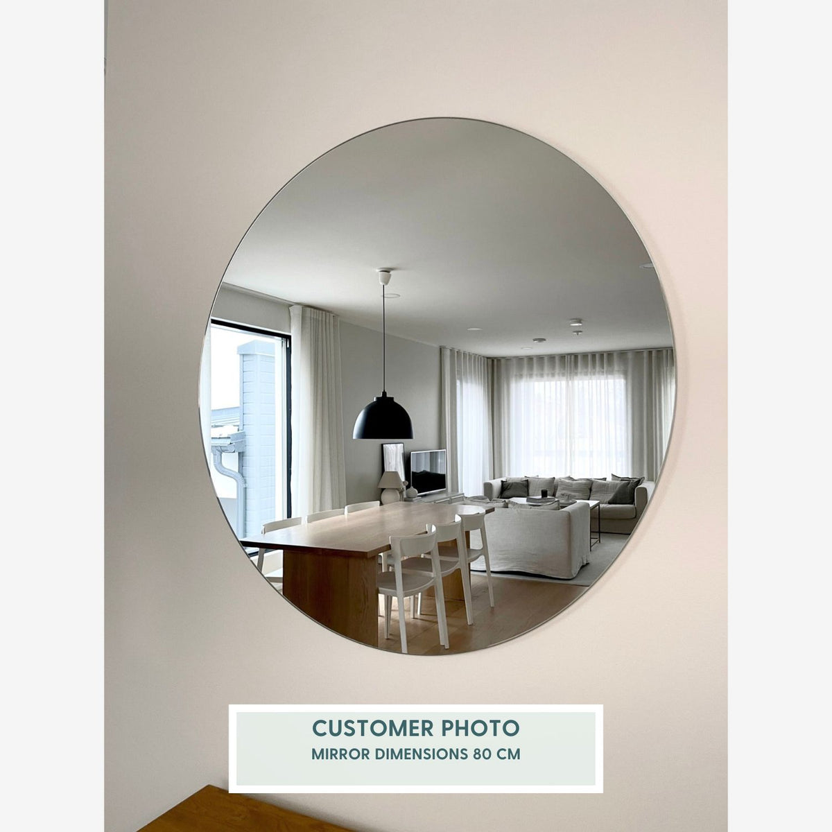 Round wall mirror (100cm)