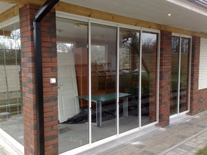 Panorama Kehyksellinen terassilasitus - vain liukuovet