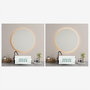 Kaari - Large Modern Arch Mirror With LED-Lights (90x190cm)