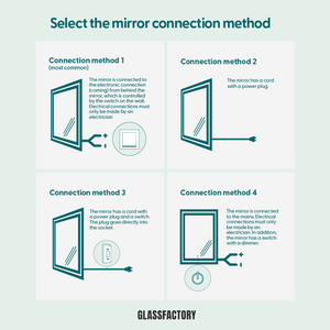 Kaari - Large Modern Arch Mirror With LED-Lights (90x190cm)