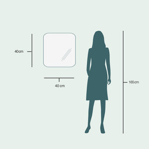 Aava väggspegel (40x40 cm)