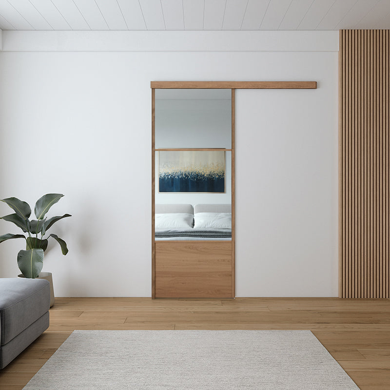 Oak Collection liukuovi kiinteällä alaosalla