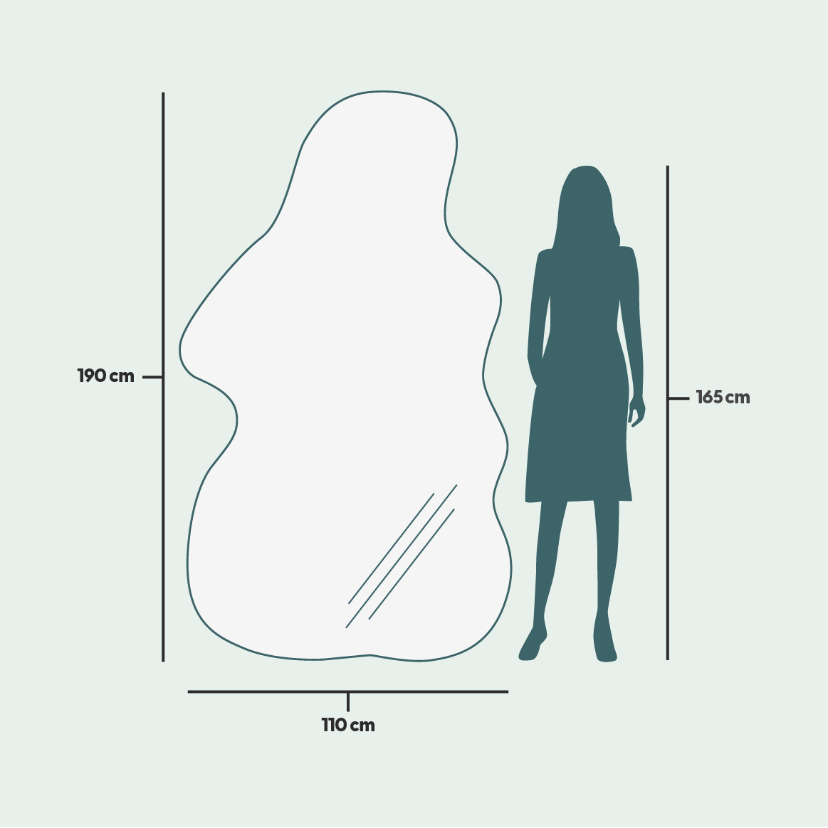 Majakka-peili (110x190cm)