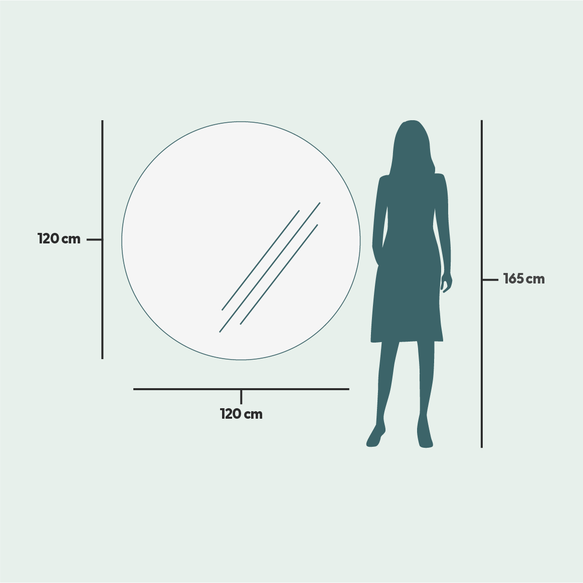 Valopeili - Kivi (120x120cm)