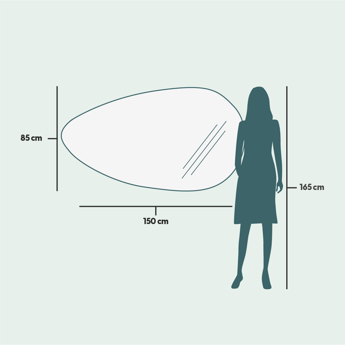 Valopeili - Pisara (85x150cm)