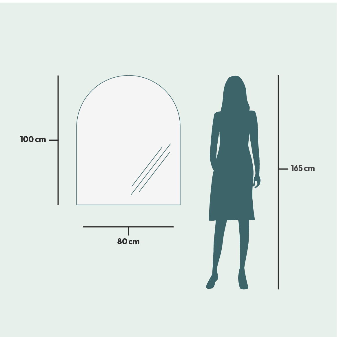 Kaari-peili (80x100 cm)