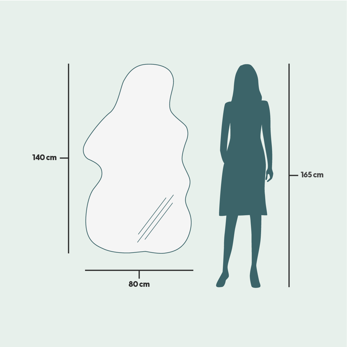 Majakka-peili (80x140cm)