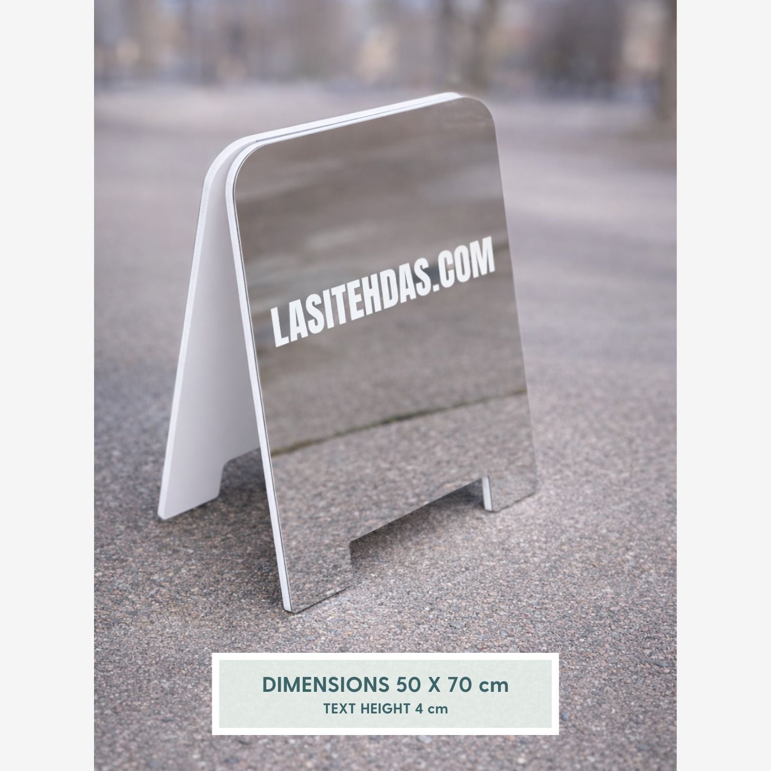 A-frame mirror sign (50x70 cm)