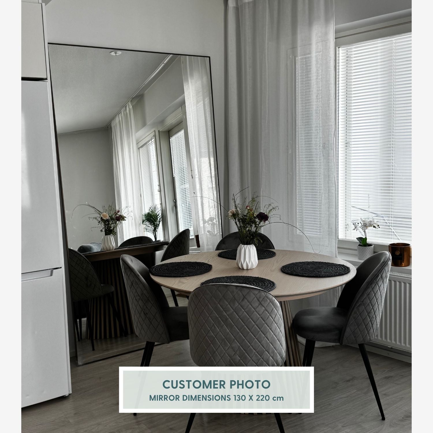 Aitta-jättipeili pronssikehyksellä (200x215 cm)