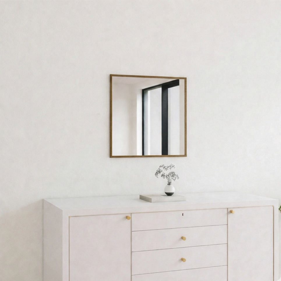 Aitta-peili pronssikehyksellä (40x40 cm)