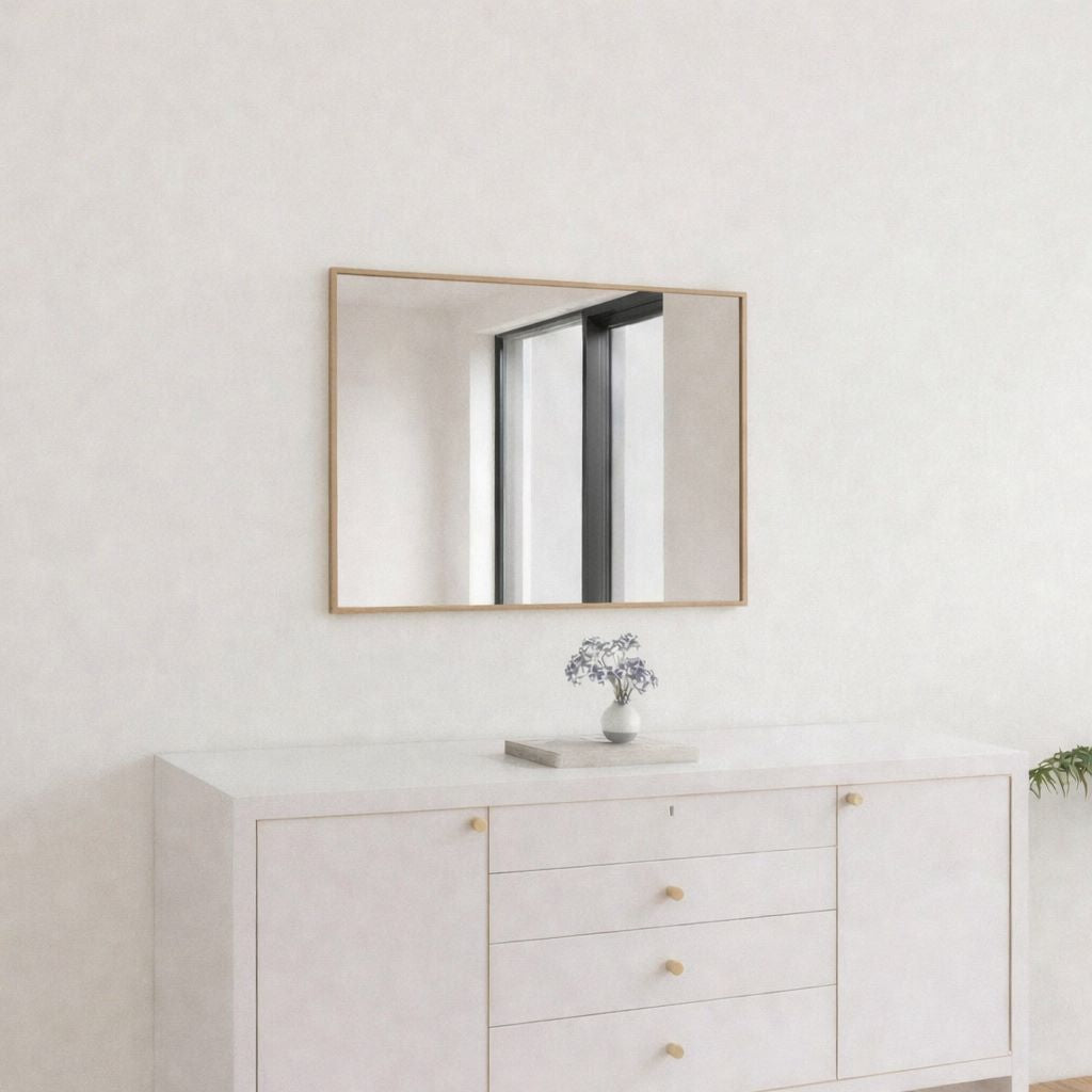 Aitta-peili tammikehyksellä (50x60 cm)