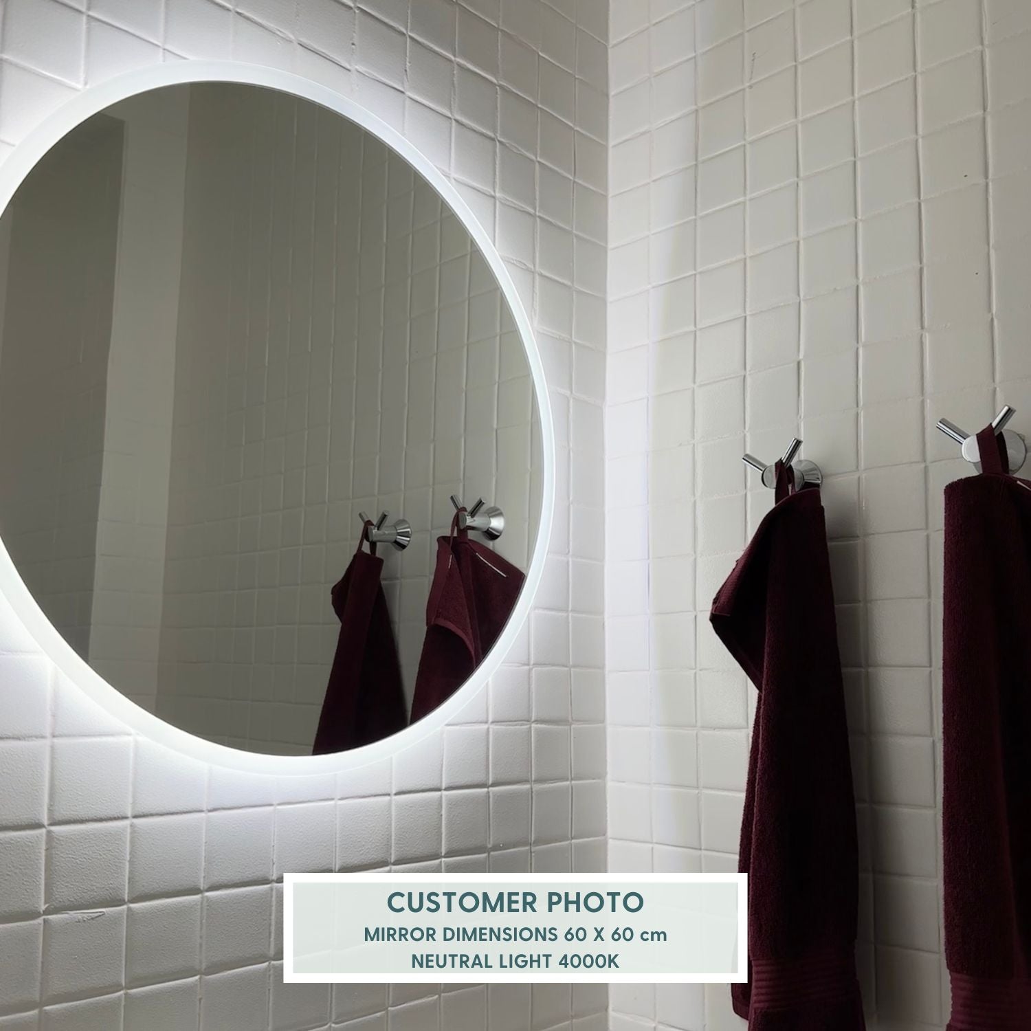 Full Lux pyöreä valopeili (80cm)