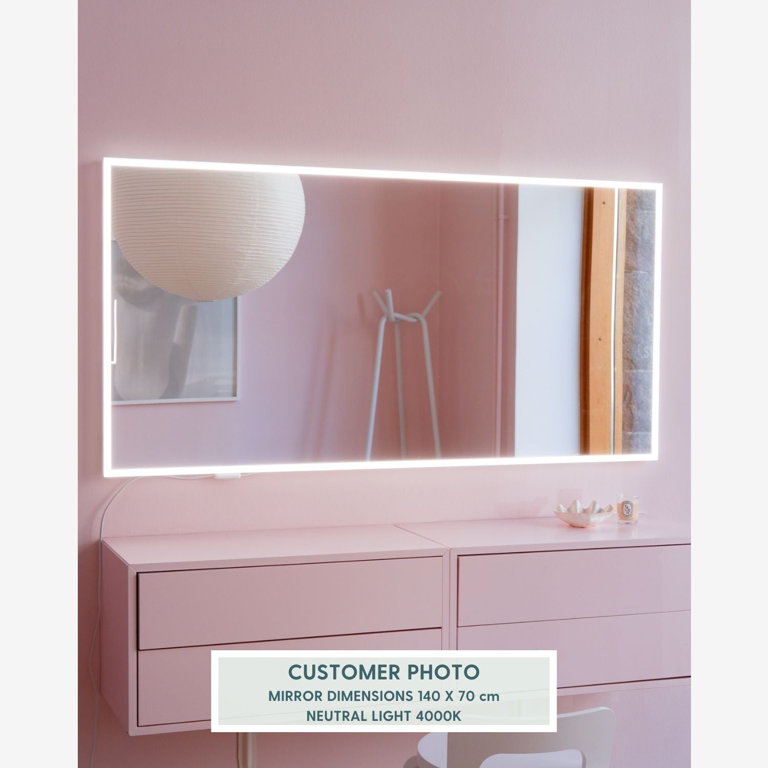 Valopeili Full Lux (valkoinen) (120x70cm)