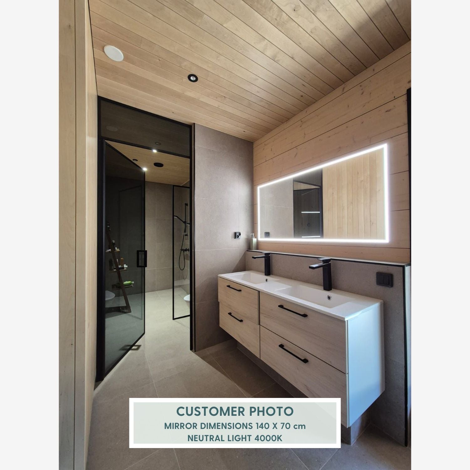 Valopeili Full Lux (valkoinen) (120x70cm)