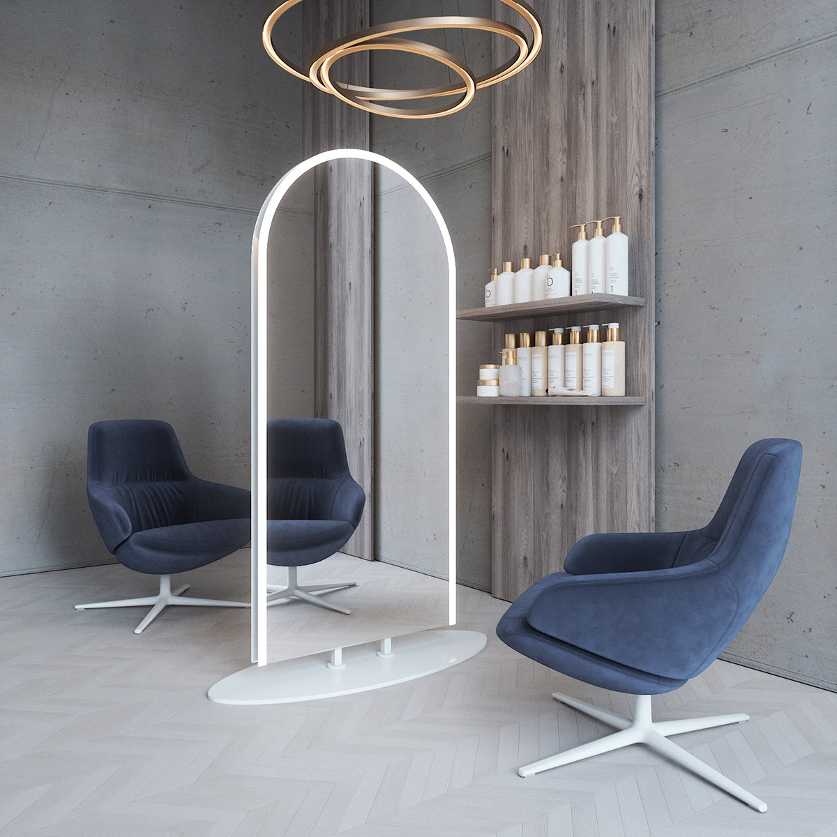 Kampaamopeili - Kaari (90x190 cm)