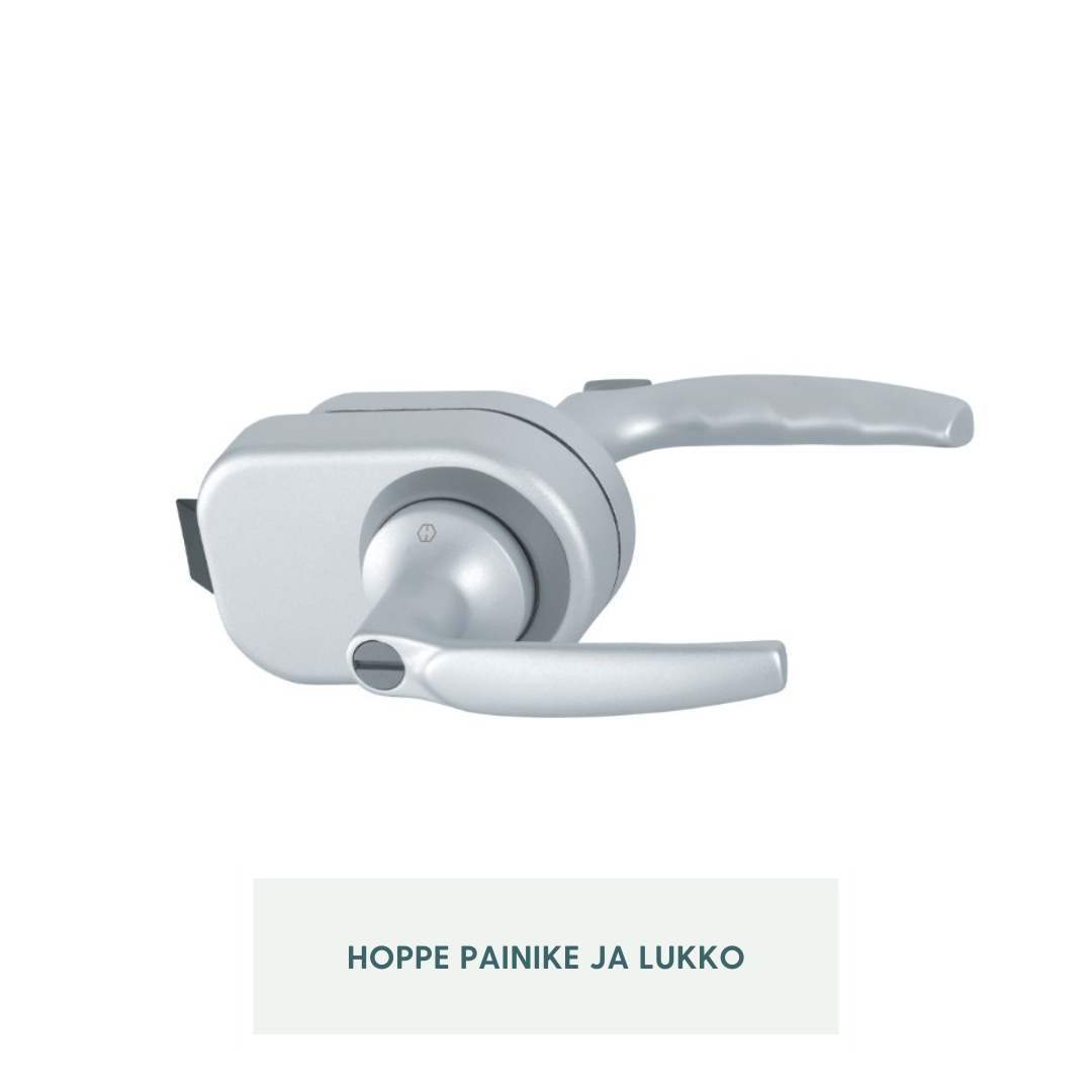 Hohde – lasiovi valkoisella puukarmilla