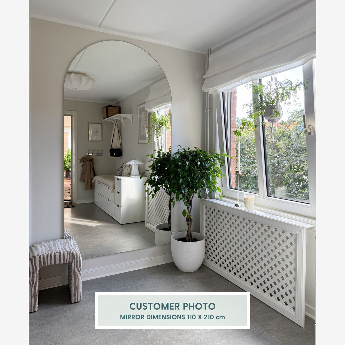 Kaari-jättipeili (150x215 cm)