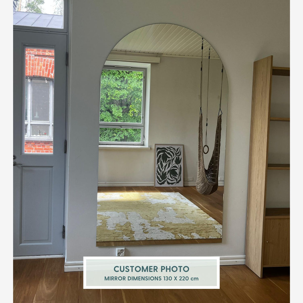 Kaari-jättipeili (150x215 cm)