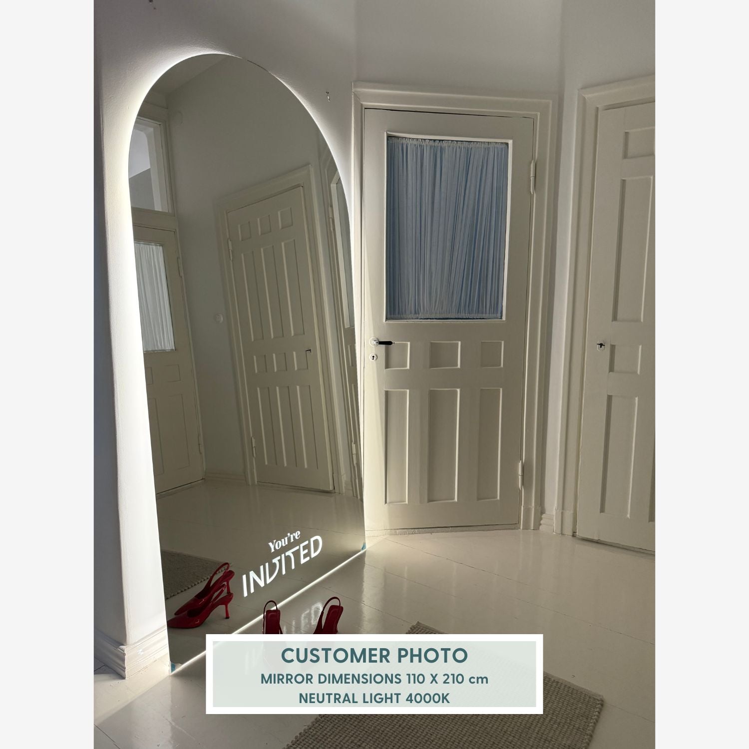 Oma logo ja/tai slogan peiliin