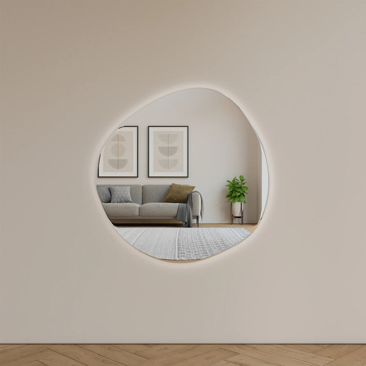 Kivi LED-peili, 80 cm - Outlet peili
