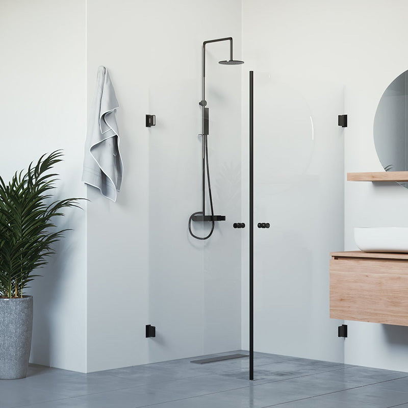 Lähde - suihkunurkka kahdella ovella