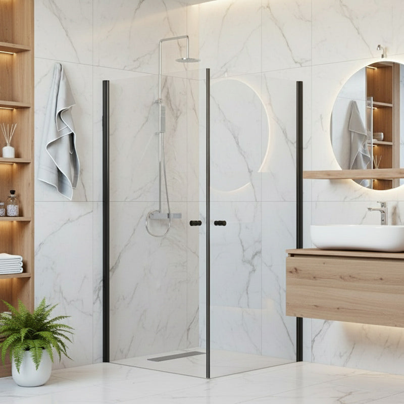 Lampi - suihkunurkka kahdella ovella