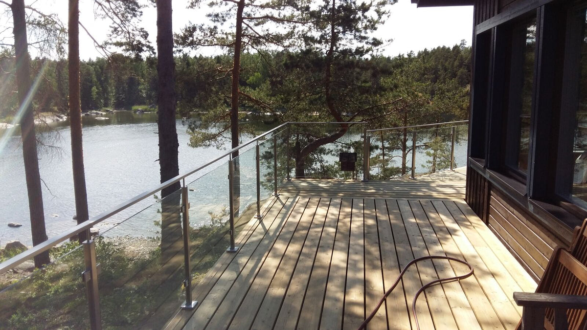 Lasikaide RST-tolpilla ja käsijohteella