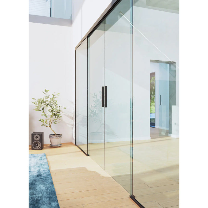 Valo Kajo – liukuovi kiinteällä lasilla