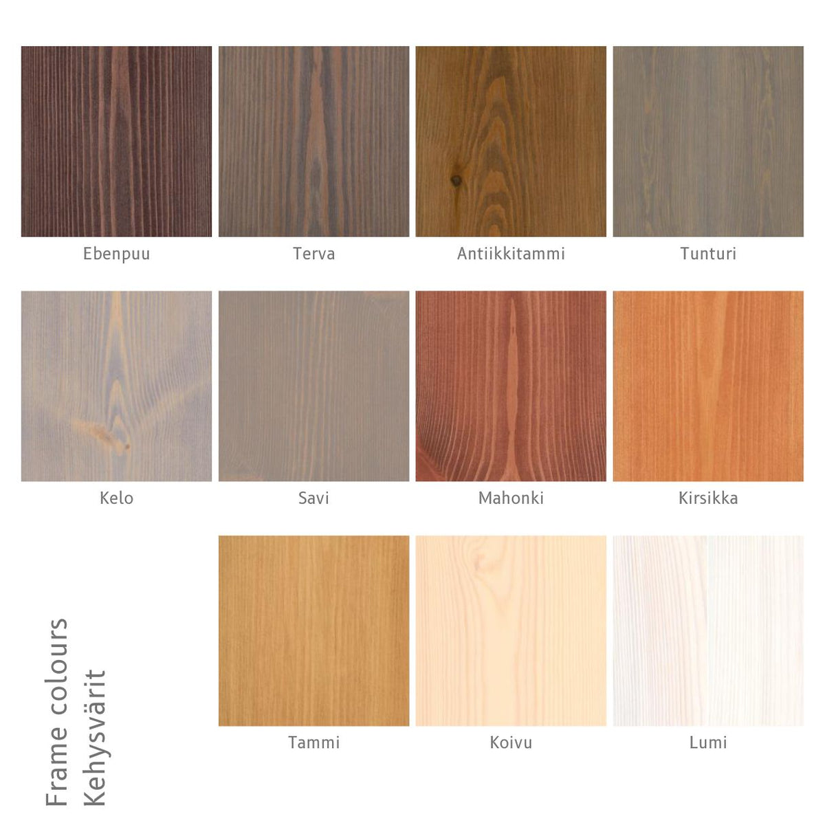 Puukehyksinen peili L (100x100cm)