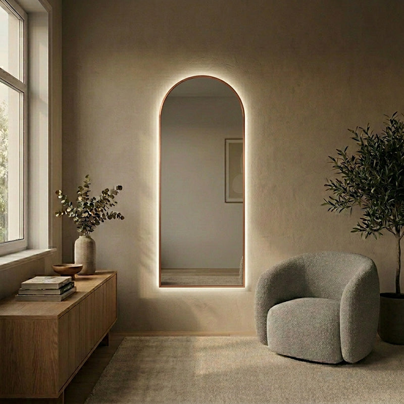 Lato - Kaari-valopeili alumiinikehyksellä