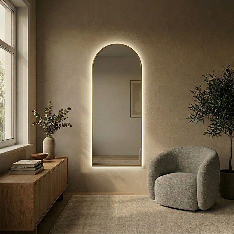 Lato - Kaari-valopeili alumiinikehyksellä