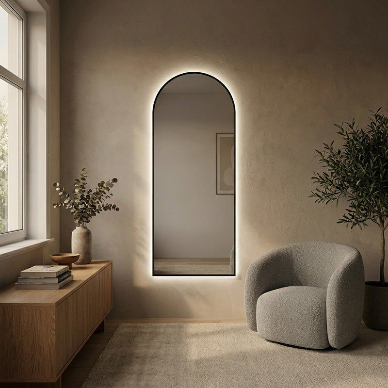 Lato - Kaari-valopeili alumiinikehyksellä