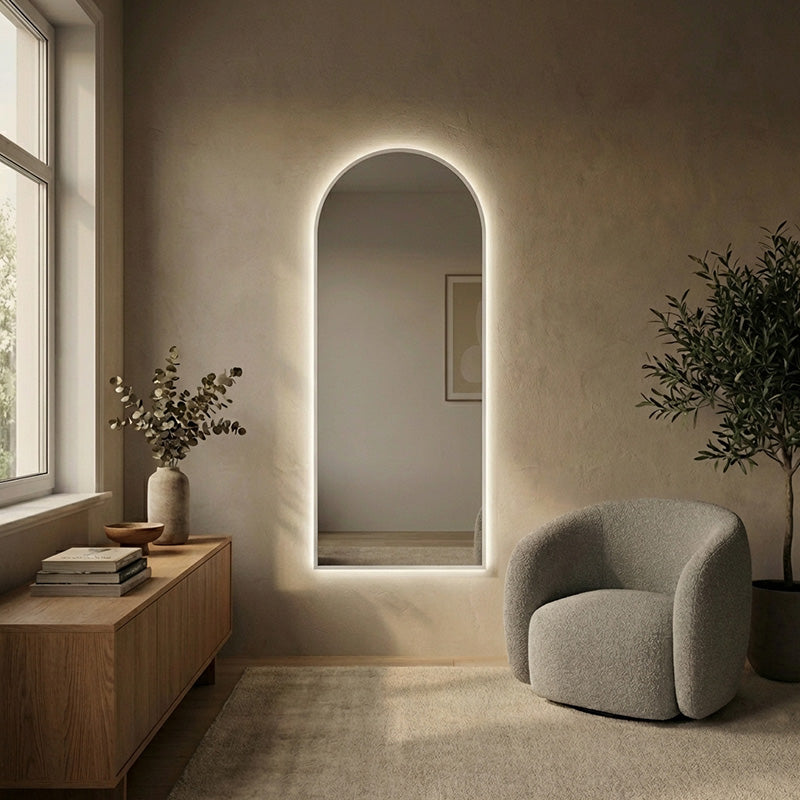 Lato - Kaari-valopeili alumiinikehyksellä