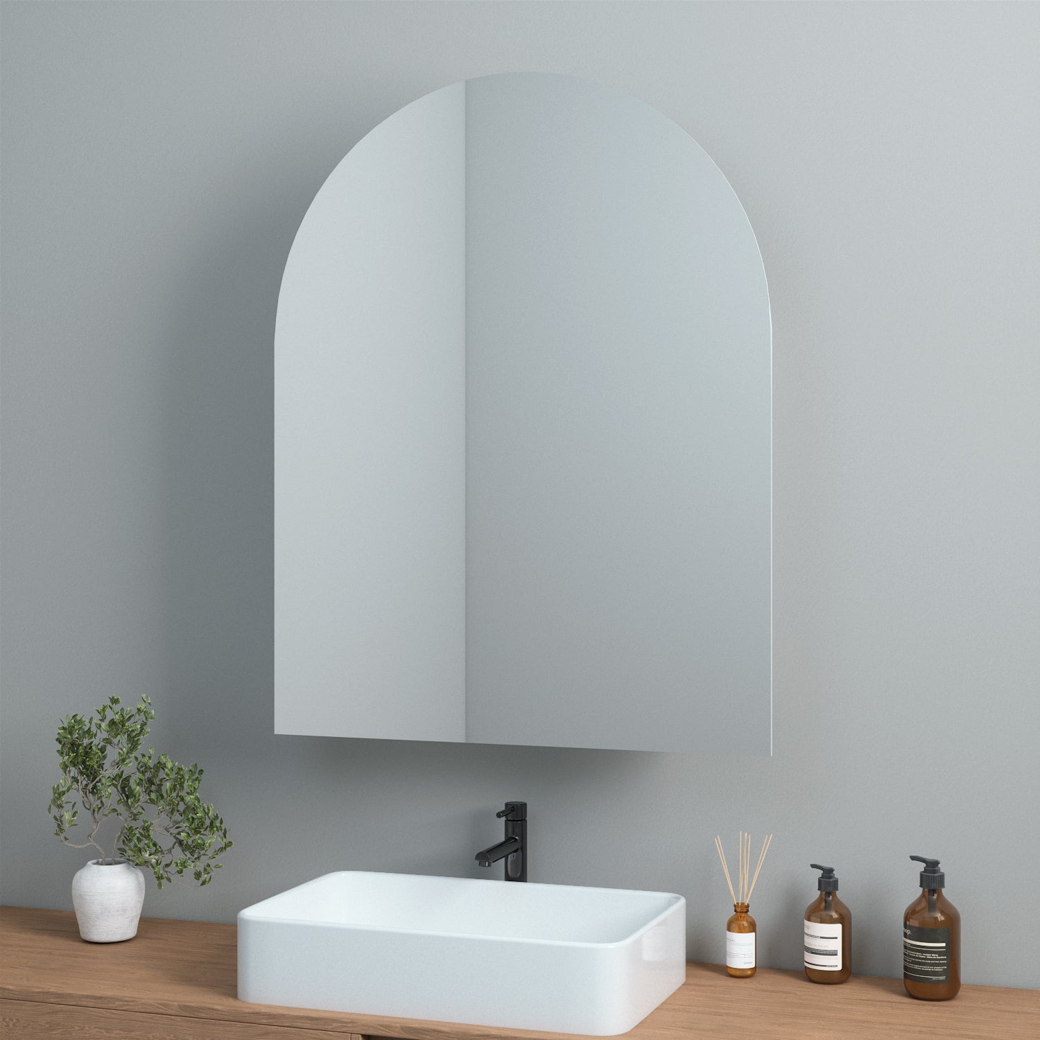 Peilikaappi Kaari-peilillä (60 cm)