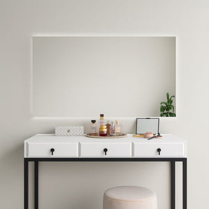 Rektangulär Spegel med Belysning (100x120 cm)